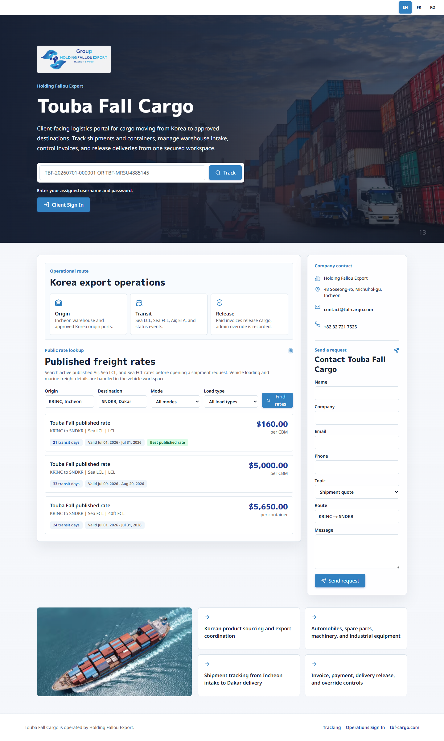 Ishar public homepage