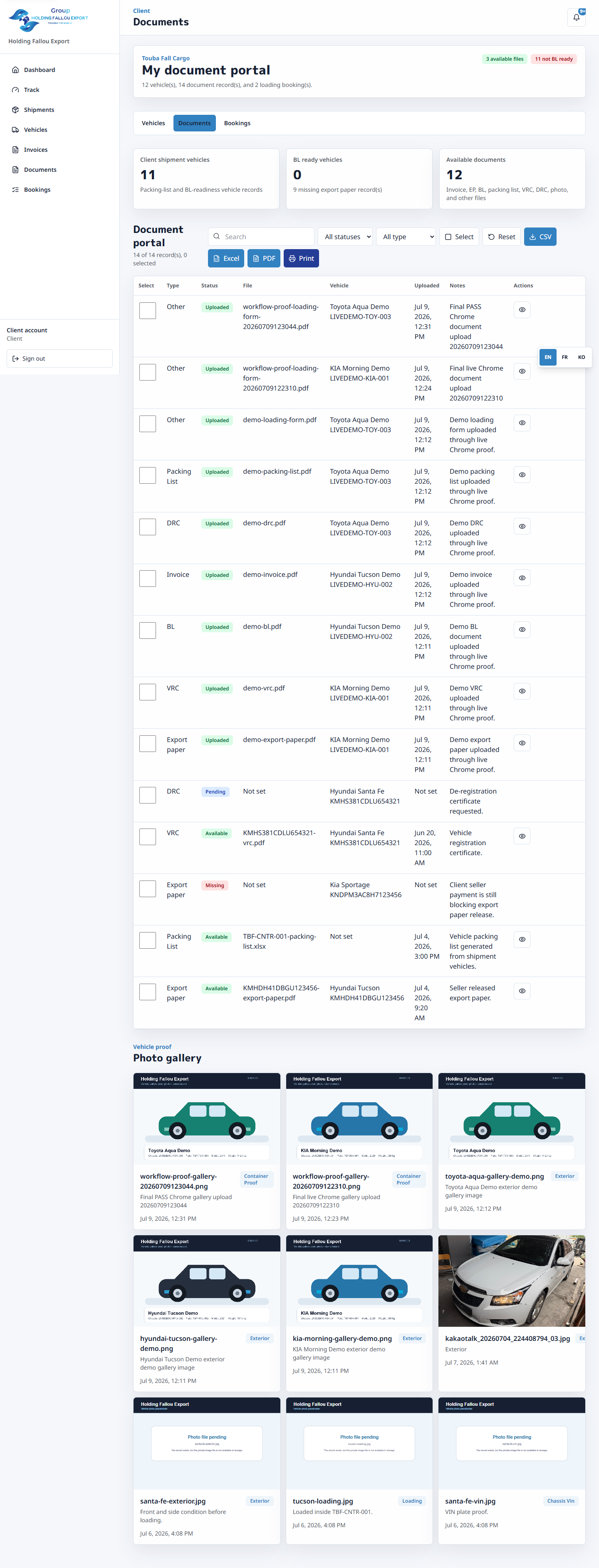 Client document portal